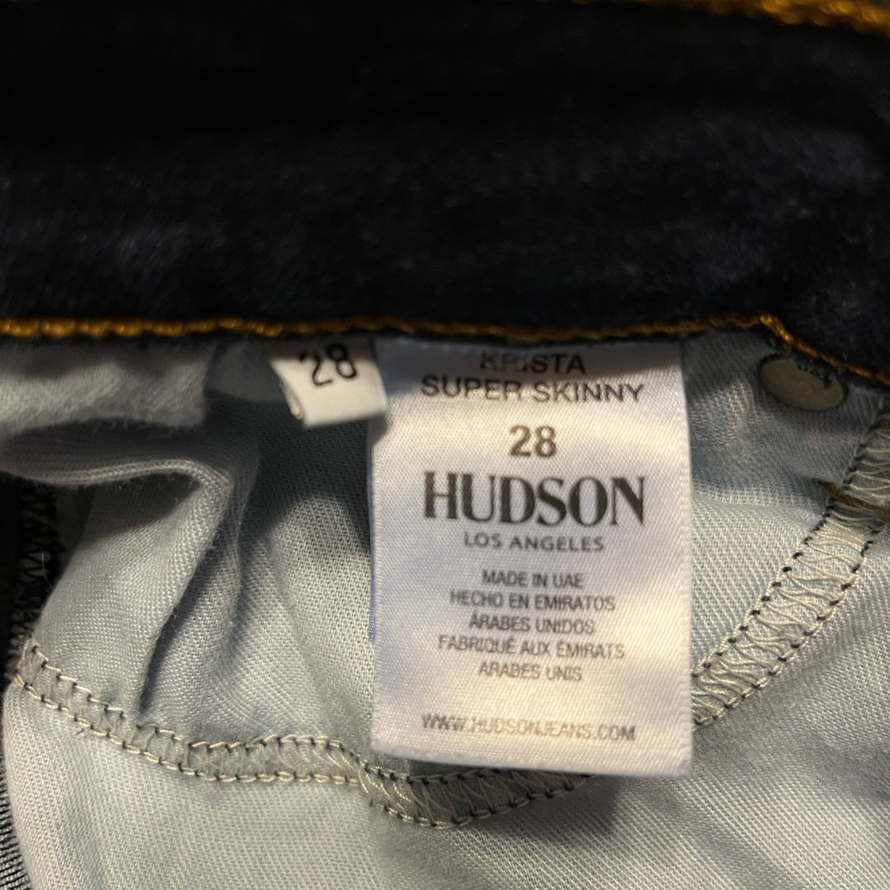 Hudson Skinny Jeans size 28 - Picture 3 of 3